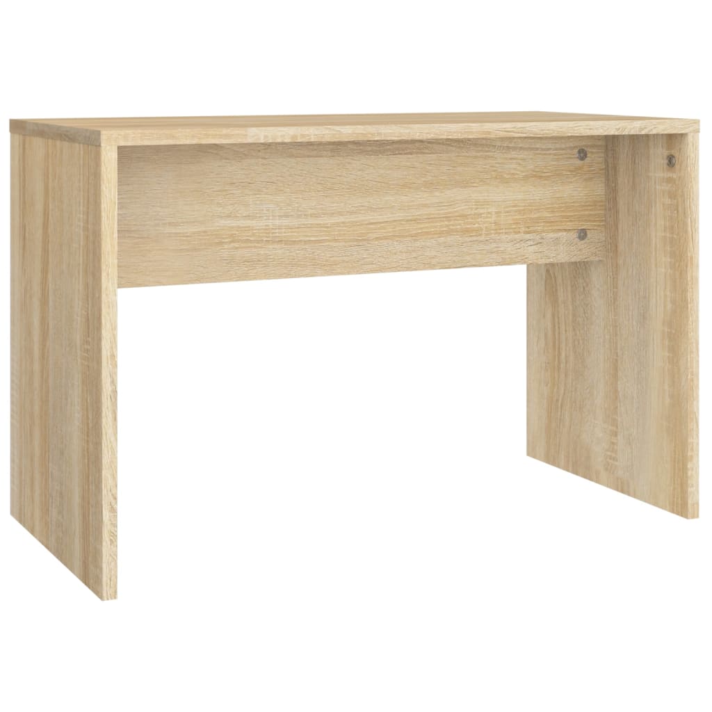 Vanity Stool Sonoma Oak 70x35x45 cm Wood Material