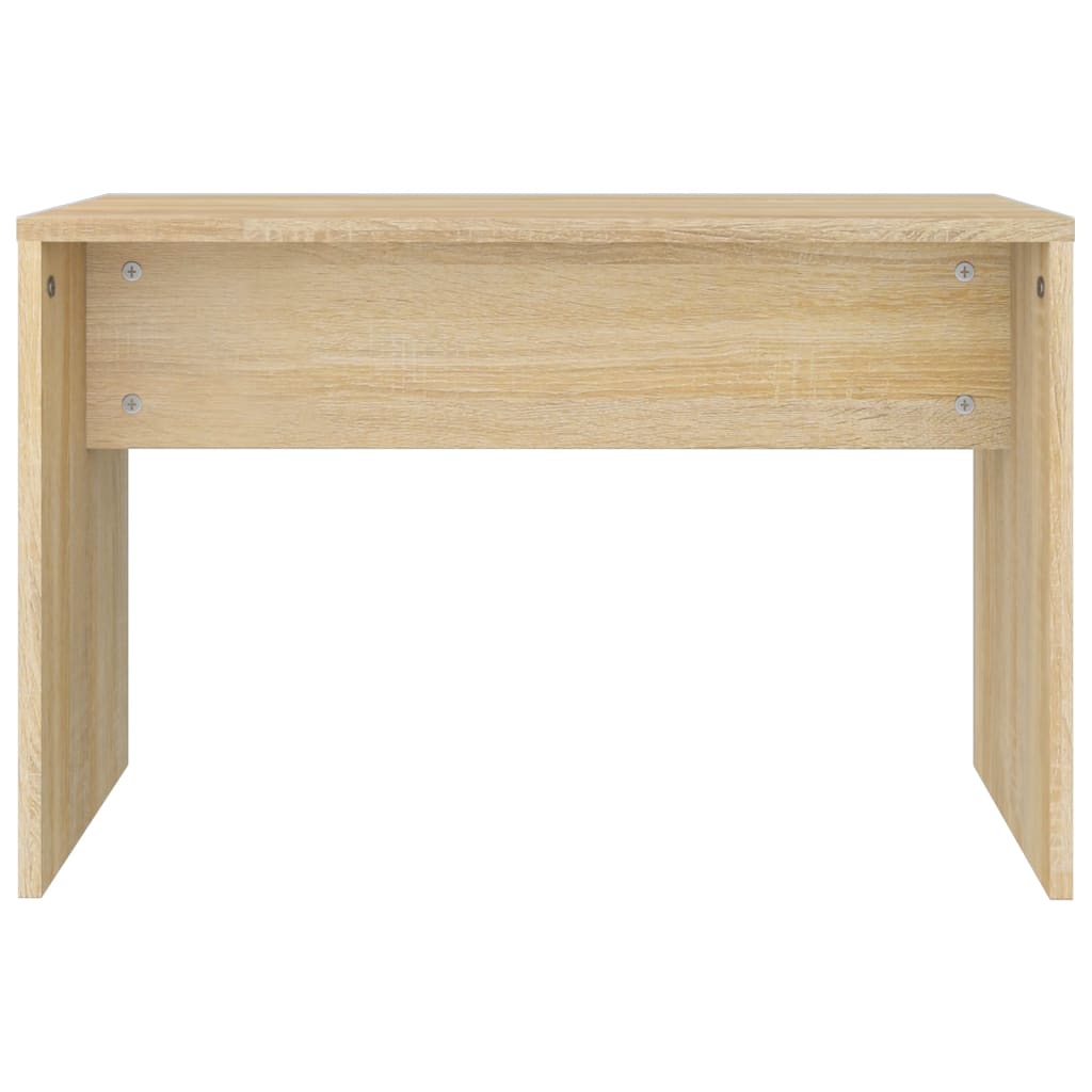 Vanity Stool Sonoma Oak 70x35x45 cm Wood Material