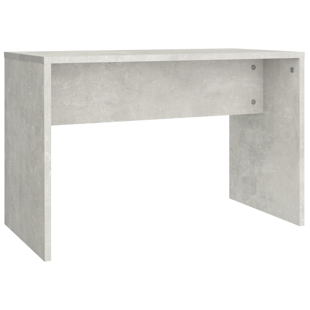 Vanity Stool Concrete Grey 70x35x45 cm Wood Material