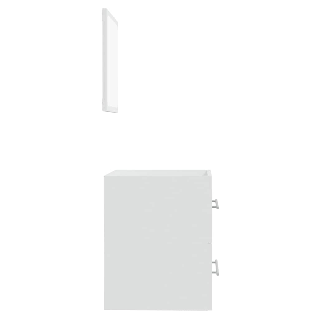 Bathroom Cabinet with Mirror White 41x38.5x48 cm