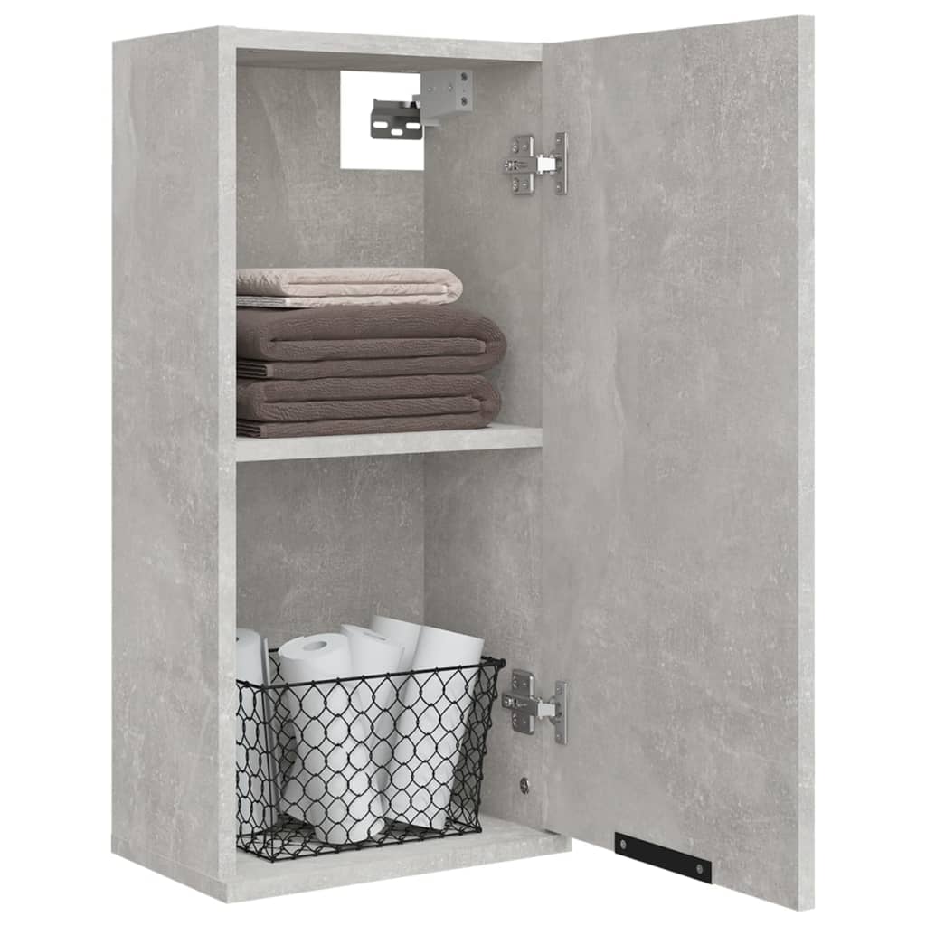 Wall bathroom cabinet concrete gray 32x20x67 cm