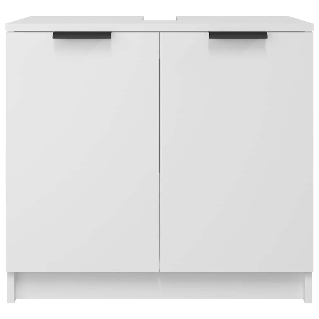 Bathroom Cabinet White 64.5x33.5x59 cm Wood Material