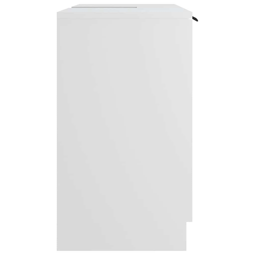 Bathroom Cabinet White 64.5x33.5x59 cm Wood Material