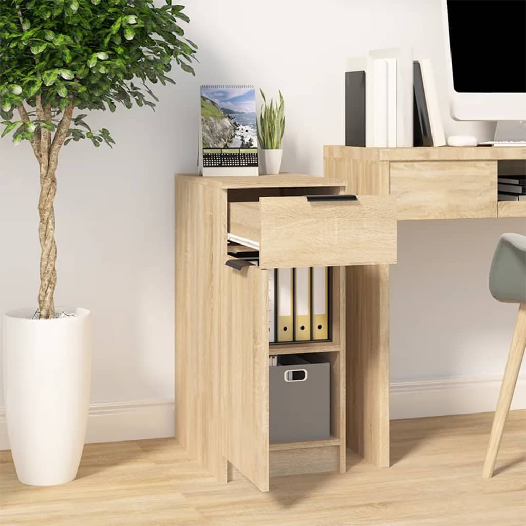 Desk Cabinet Sonoma Oak 33.5x50x75 cm Wood Material