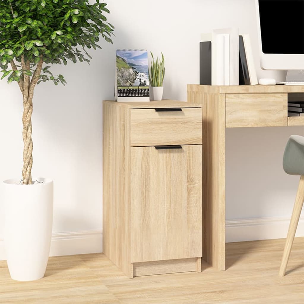 Desk Cabinet Sonoma Oak 33.5x50x75 cm Wood Material