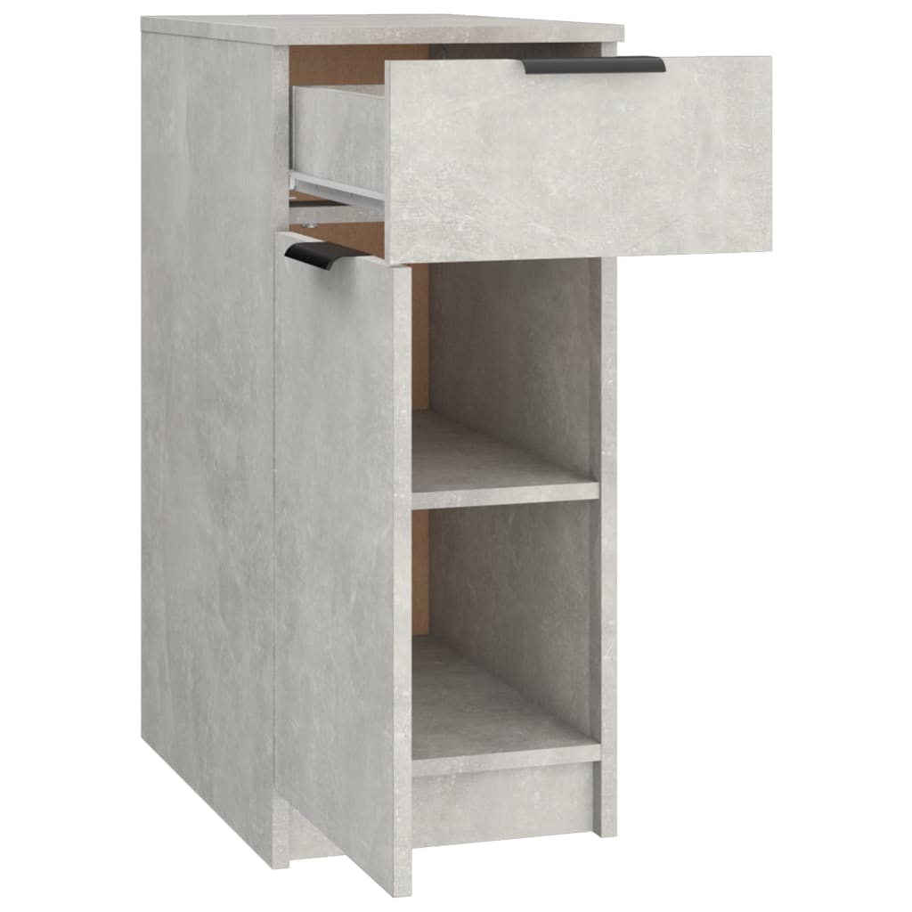 Office Cabinet Concrete Grey 33.5x50x75 cm Wood Material