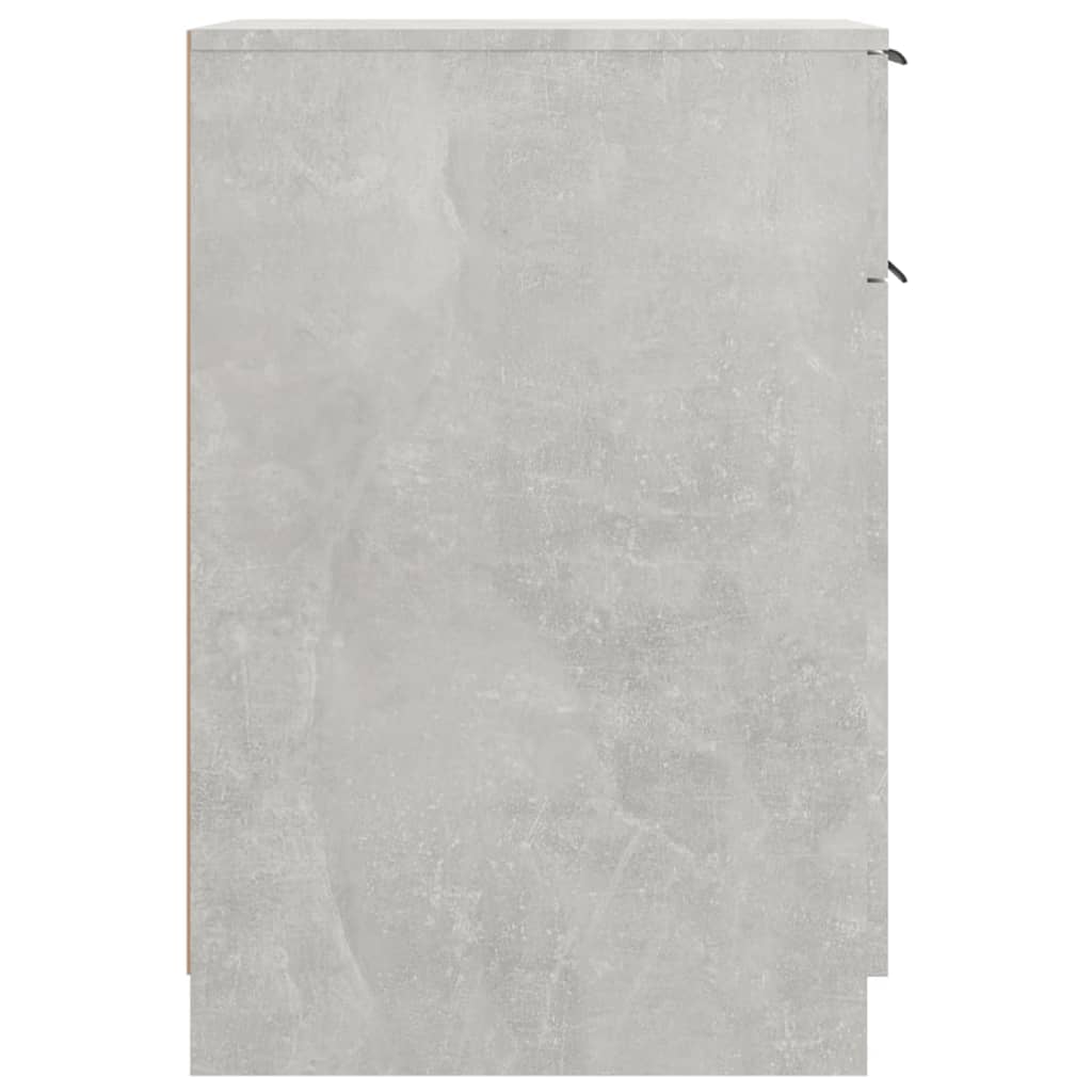 Office Cabinet Concrete Grey 33.5x50x75 cm Wood Material