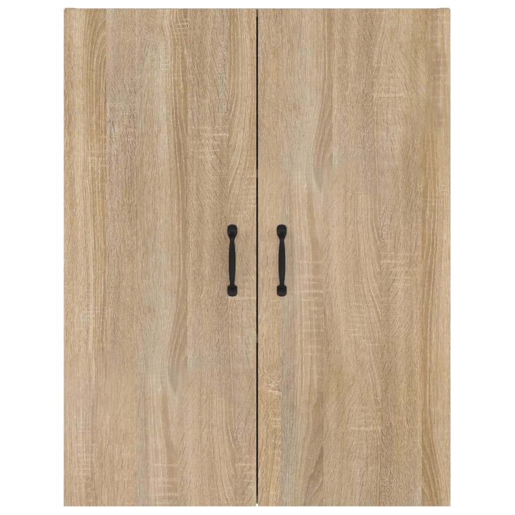 Wall Cabinet Sonoma Oak 69.5x34x90 cm Wood Material