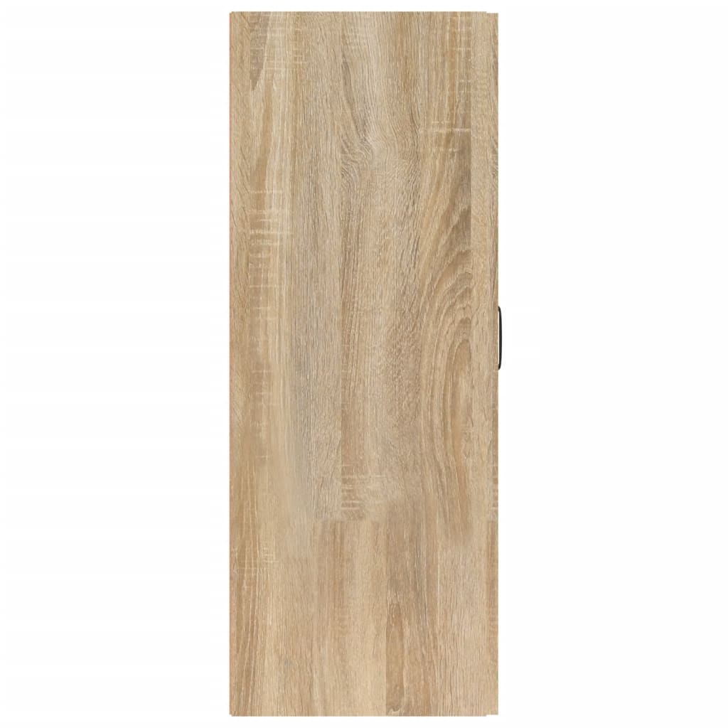 Wall Cabinet Sonoma Oak 69.5x34x90 cm Wood Material