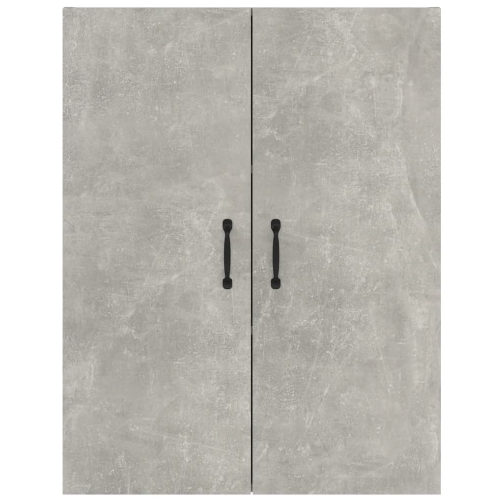 Wall Cabinet Concrete Grey 69.5x34x90 cm Wood Material