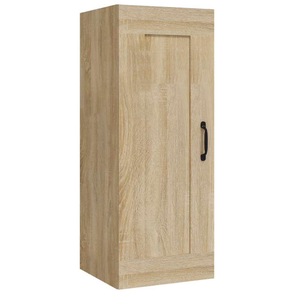 Wall Cabinet Sonoma Oak 35x34x90 cm Wood Material