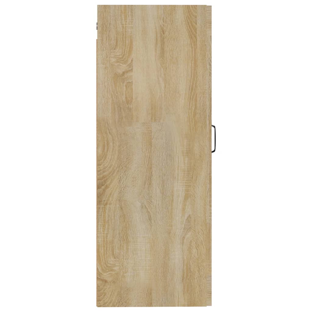 Wall Cabinet Sonoma Oak 35x34x90 cm Wood Material