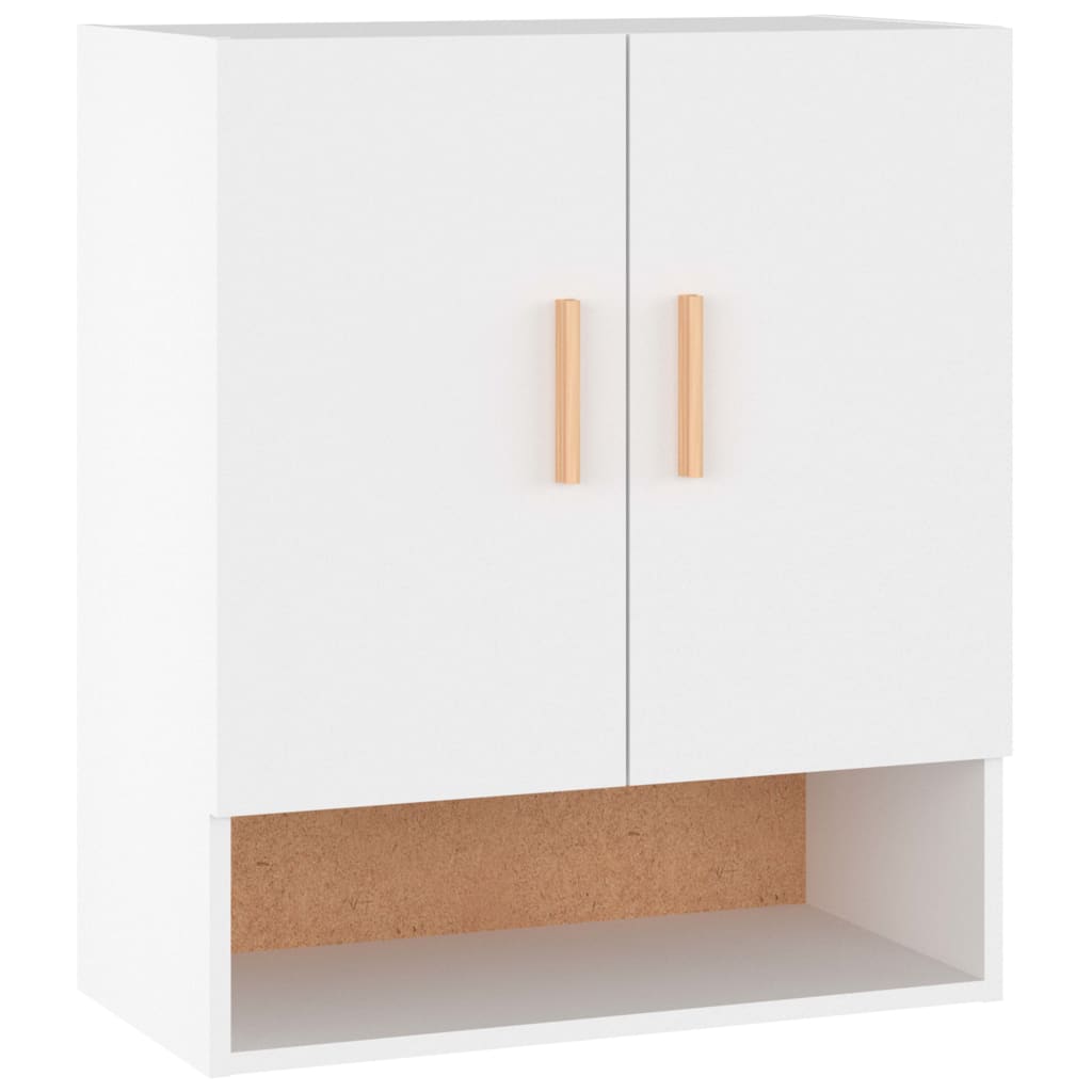 Wall Cabinet White 60x31x70 cm Wood Material