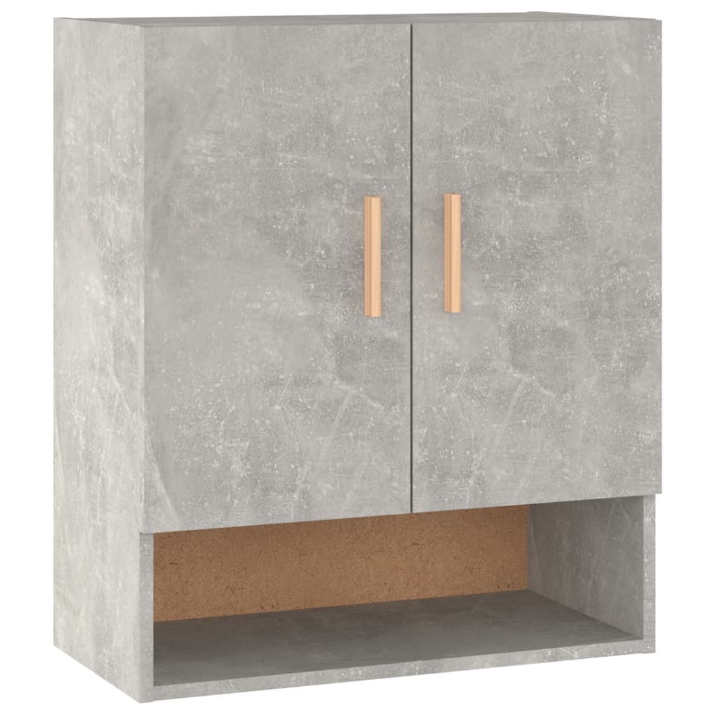 Wall Cabinet Concrete Grey 60x31x70 cm Wood Material