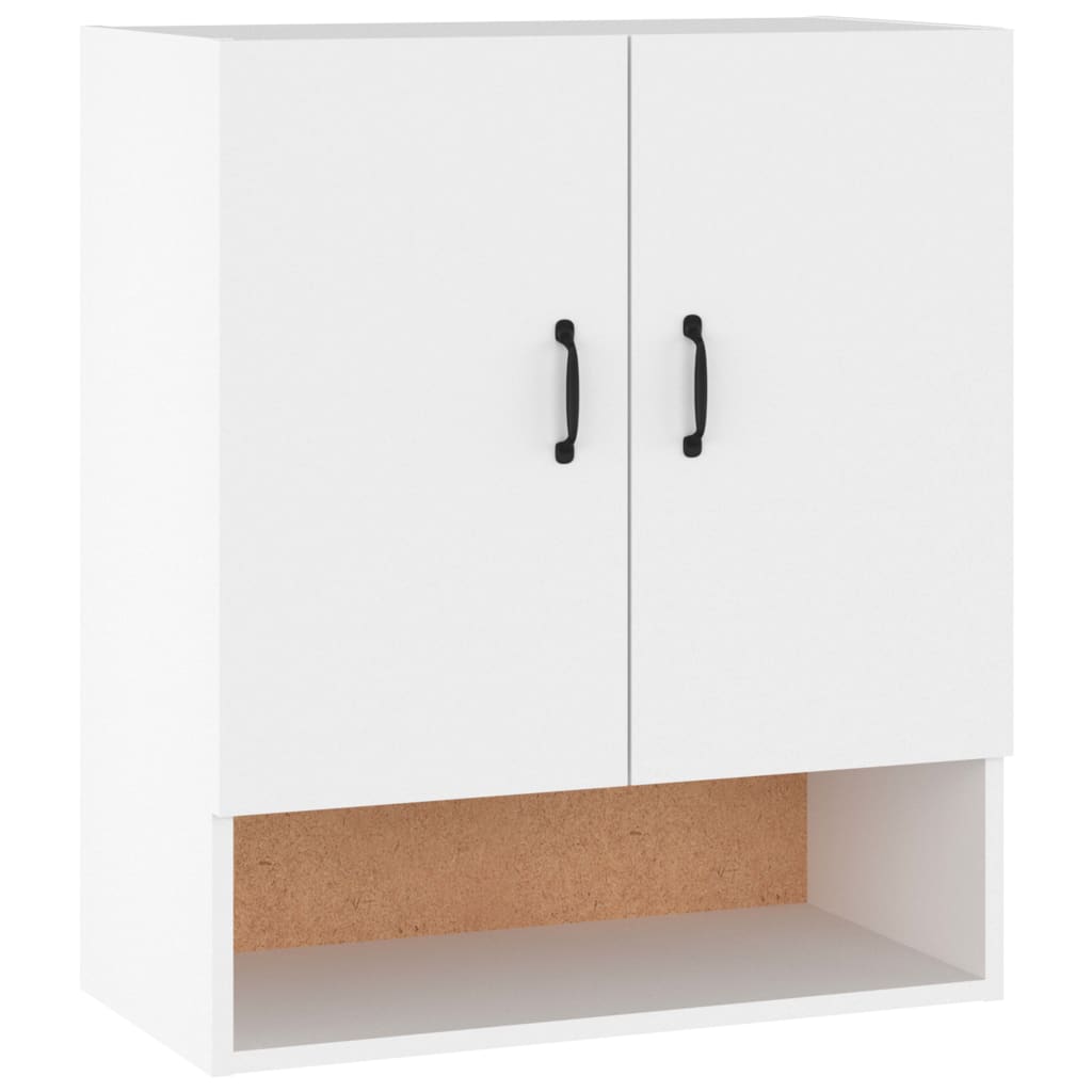 Wall Cabinet White 60x31x70 cm Wood Material