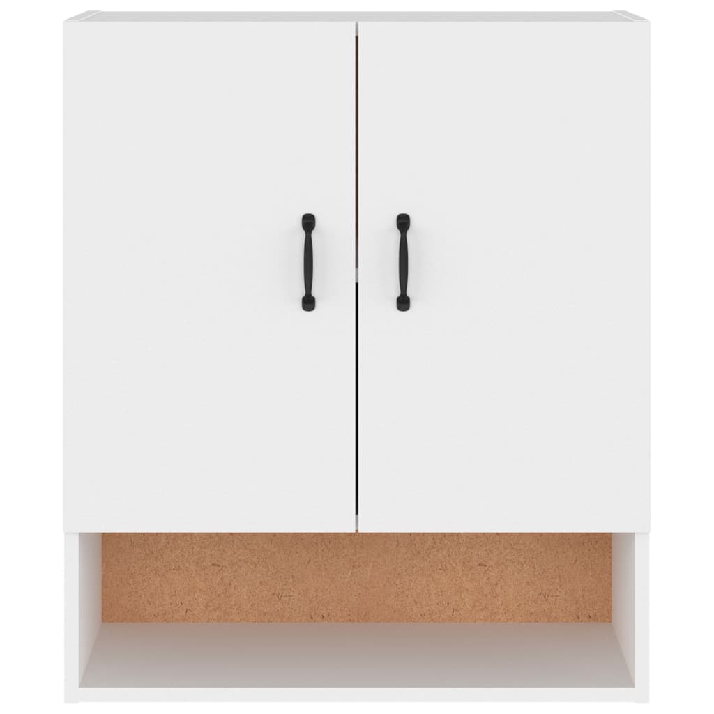 Wall Cabinet White 60x31x70 cm Wood Material