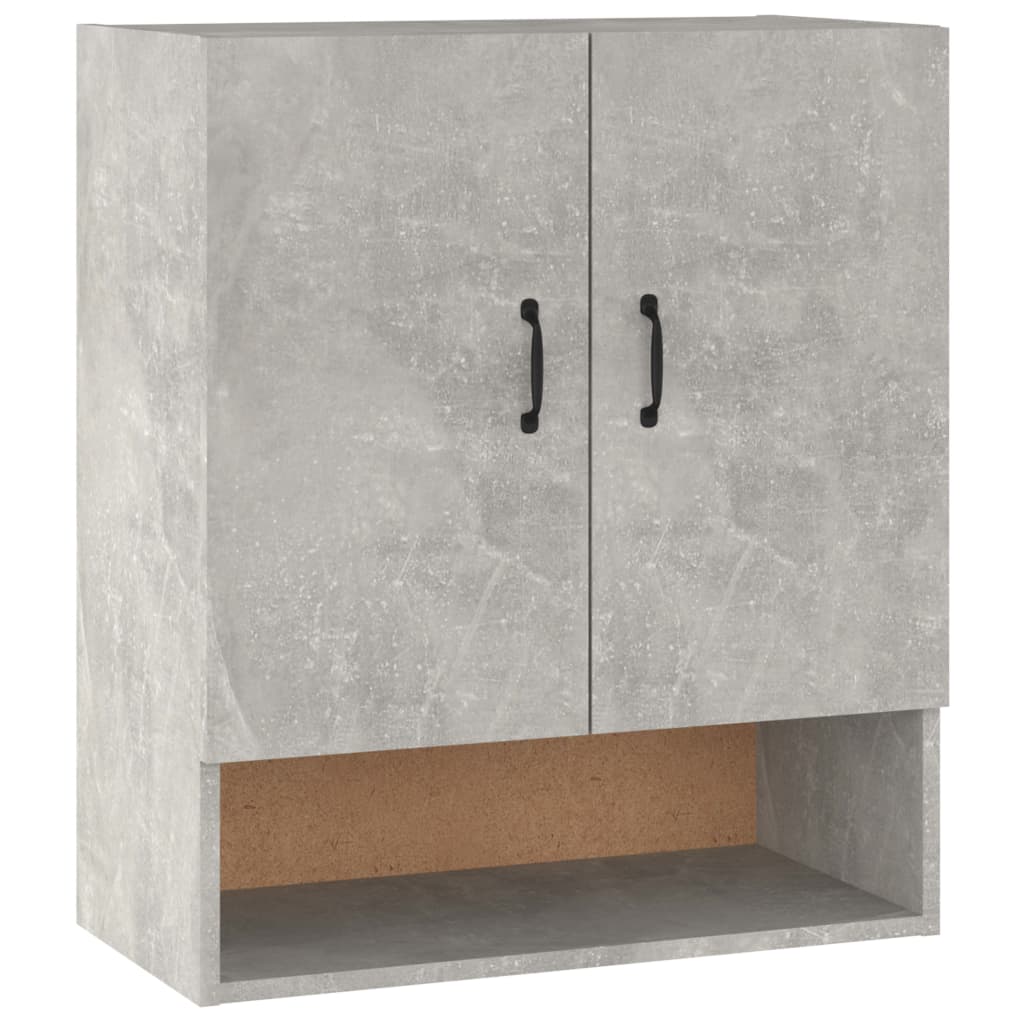 Wall Cabinet Concrete Grey 60x31x70 cm Wood Material