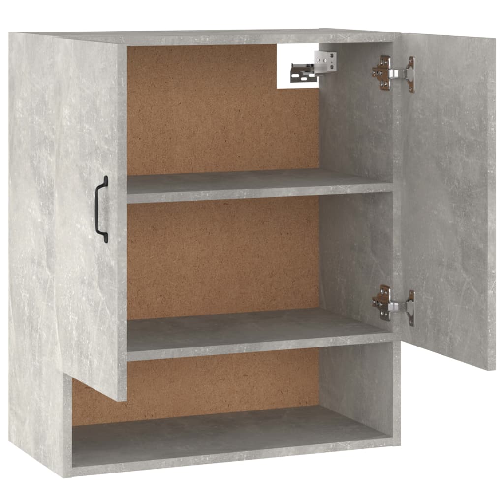 Wandschrank Betongrau 60x31x70 cm Holzwerkstoff