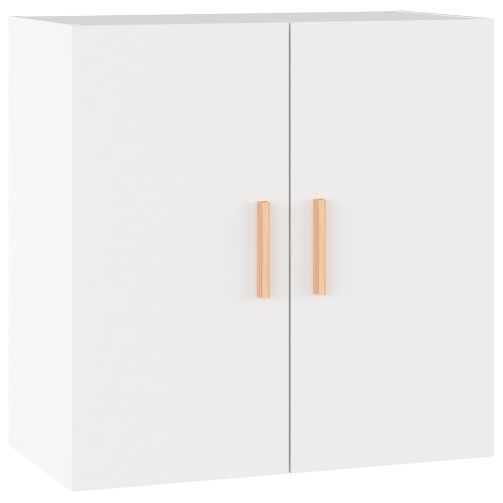 Wall Cabinet White 60x30x60 cm Wood Material