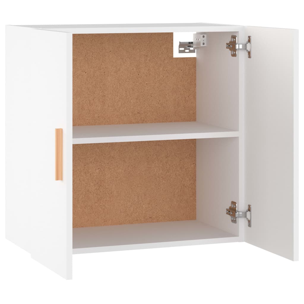 Wall Cabinet White 60x30x60 cm Wood Material