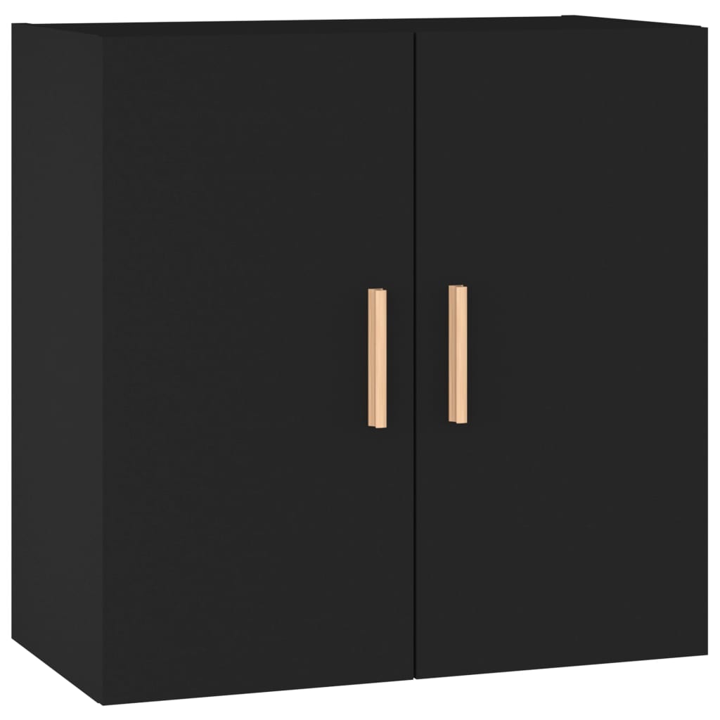 Wall Cabinet Black 60x30x60 cm Wood Material