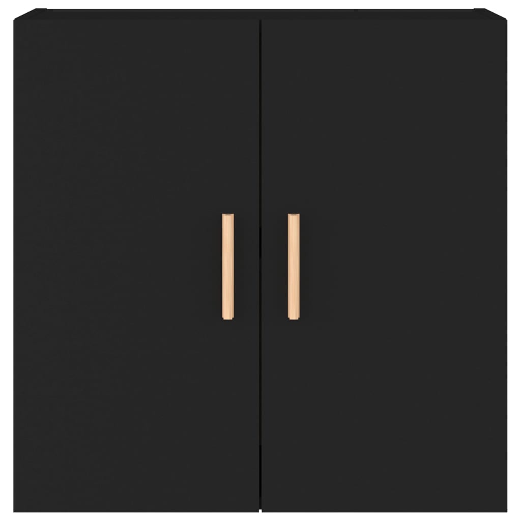 Wall Cabinet Black 60x30x60 cm Wood Material