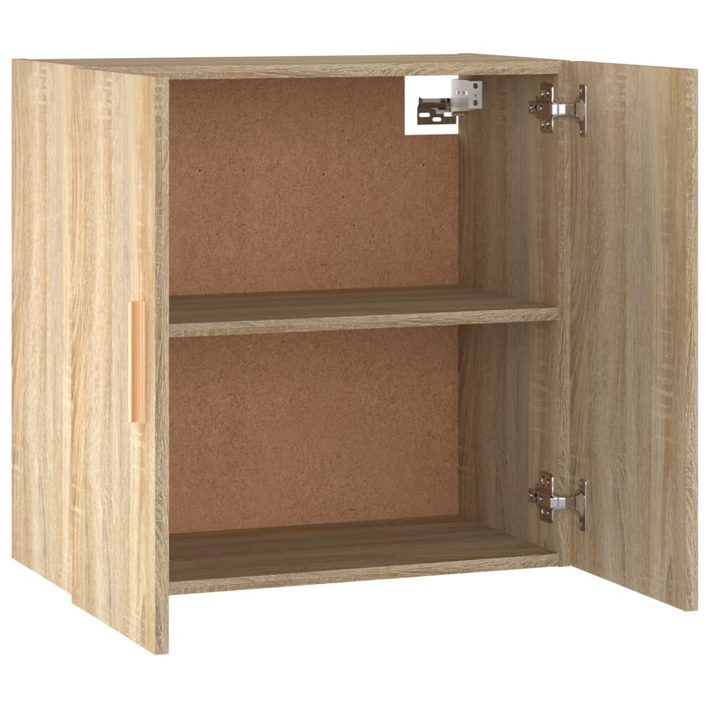 Wall Cabinet Sonoma Oak 60x30x60 cm Wood Material