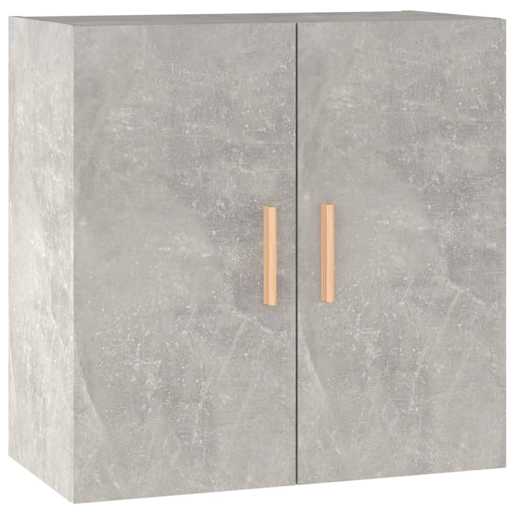 Wall Cabinet Concrete Grey 60x30x60 cm Wood Material