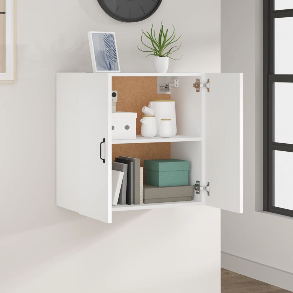 Wall Cabinet White 60x31x60 cm Wood Material