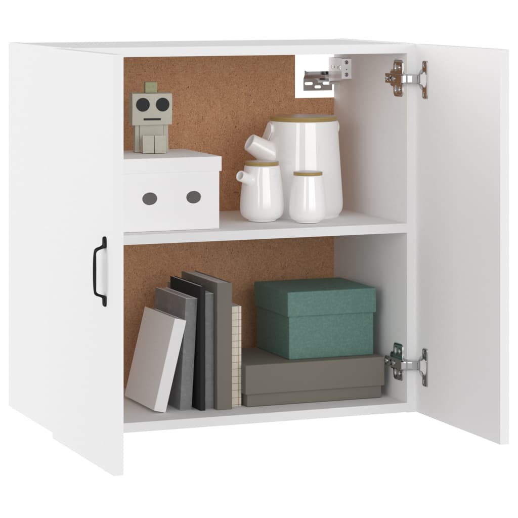 Wall Cabinet White 60x31x60 cm Wood Material