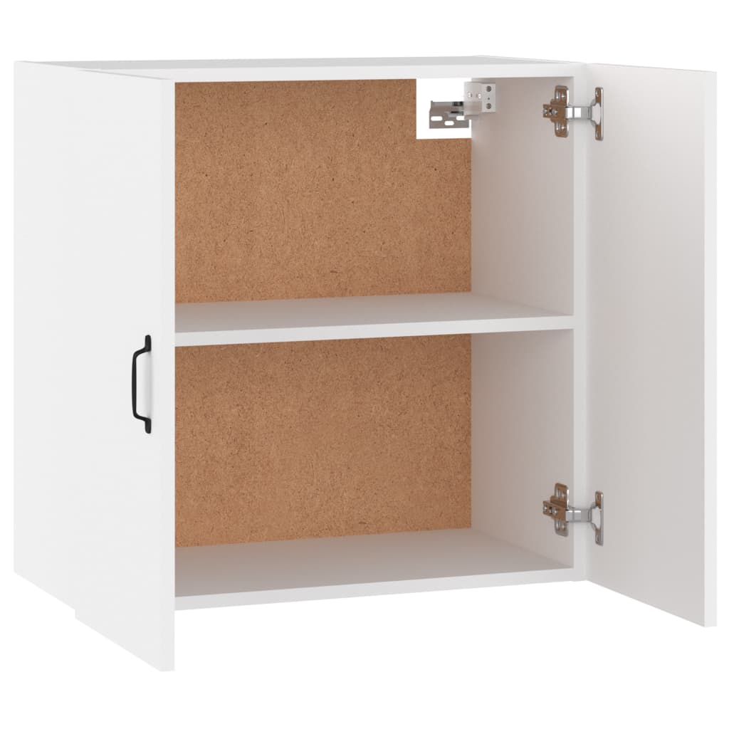 Wall Cabinet White 60x31x60 cm Wood Material