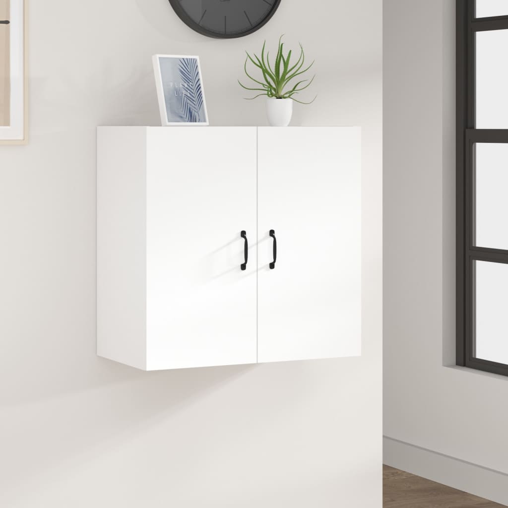 Wall Cabinet White 60x31x60 cm Wood Material