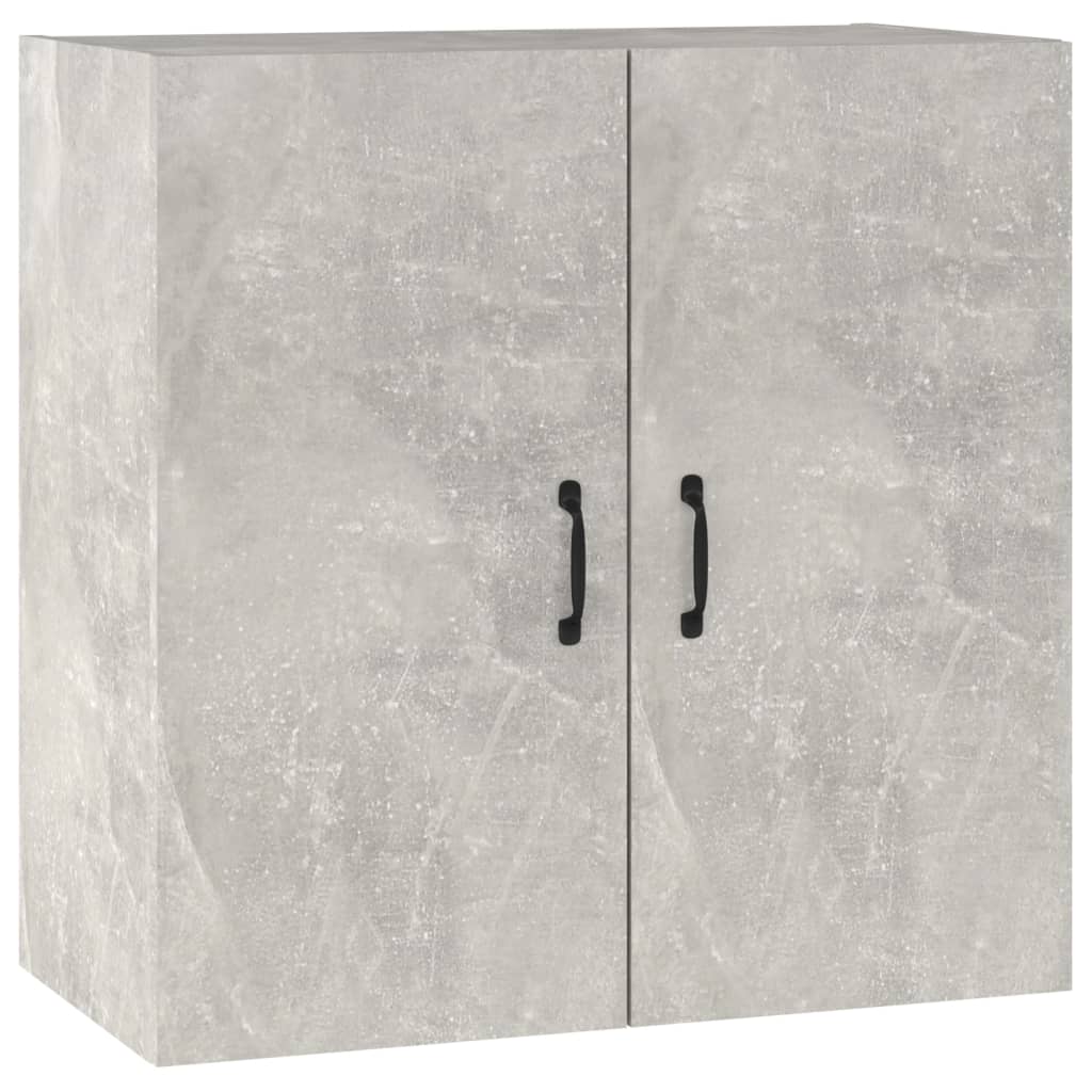 Wall Cabinet Concrete Grey 60x31x60 cm Wood Material