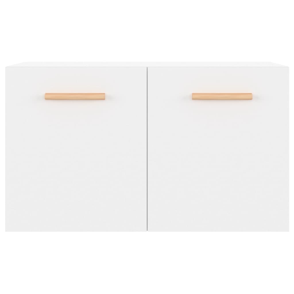 Wall Cabinet High Gloss White 60x36.5x35 cm Wood Material