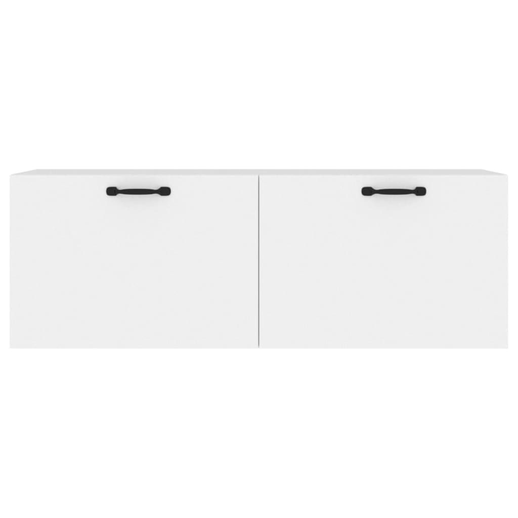 Wall Cabinet White 100x36.5x35 cm Wood Material