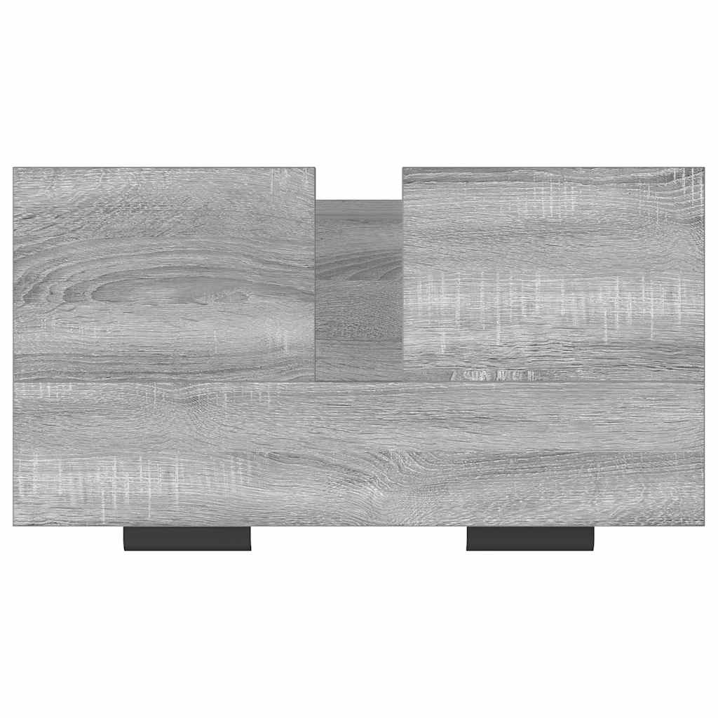 Badschrank Grau Sonoma 64,5x33,5x59 cm Holzwerkstoff