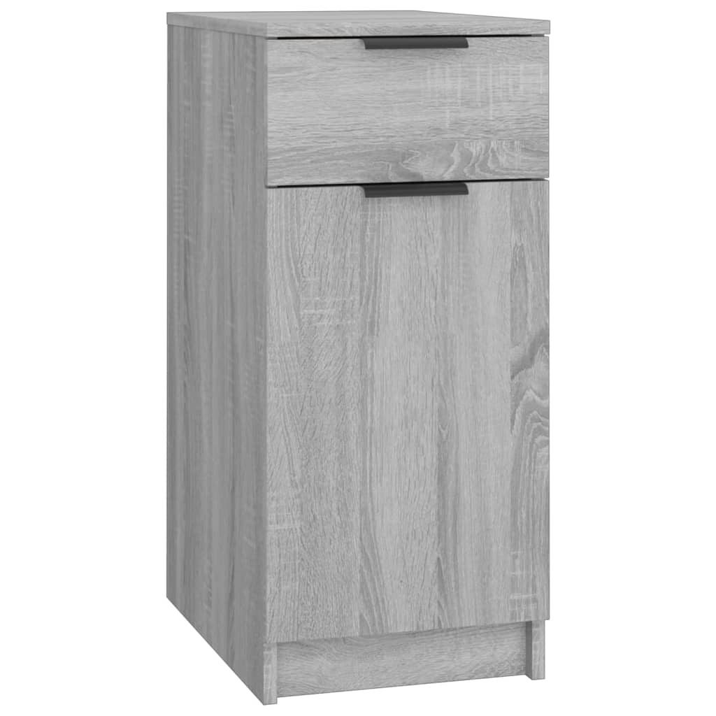 Desk Cabinet Gray Sonoma 33.5x50x75 cm Wood Material