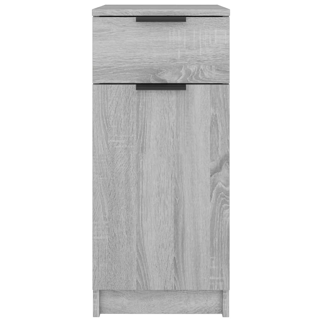 Desk Cabinet Gray Sonoma 33.5x50x75 cm Wood Material