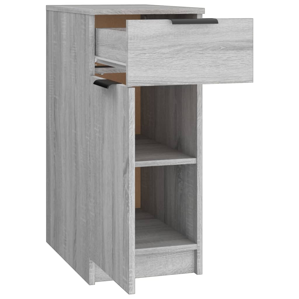 Desk Cabinet Gray Sonoma 33.5x50x75 cm Wood Material