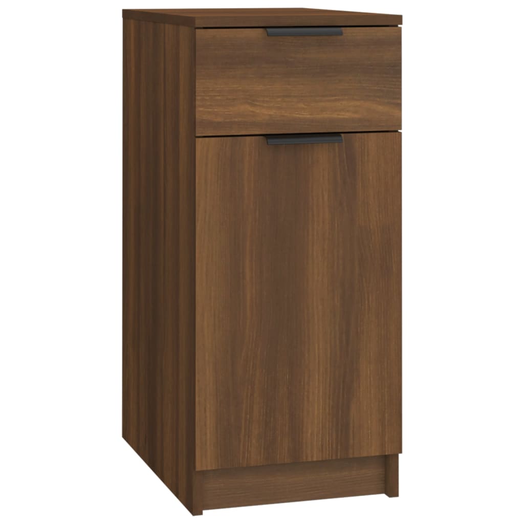 Desk Cabinet Brown Oak Look 33.5x50x75 cm