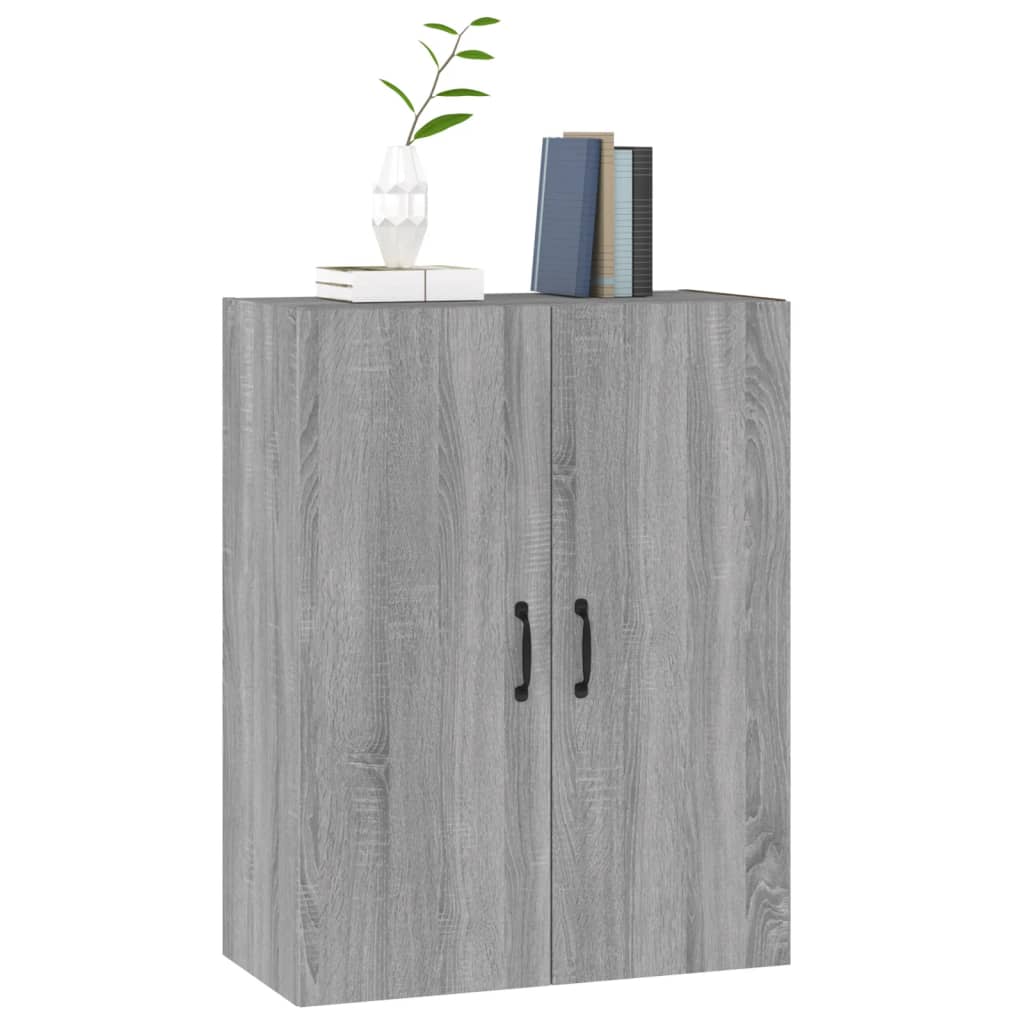 Wall Cabinet Sonoma Oak 69.5x34x90 cm Wood Material