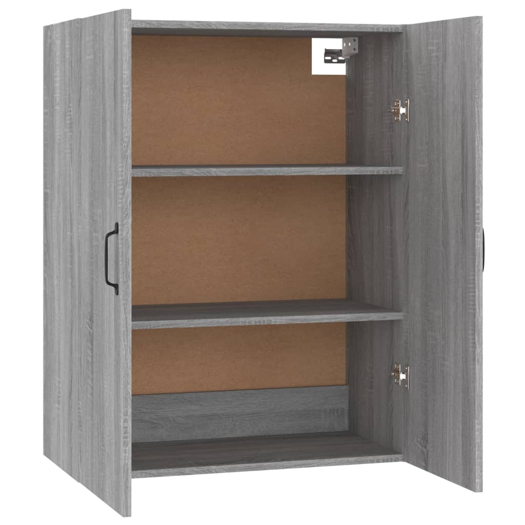 Wall Cabinet Sonoma Oak 69.5x34x90 cm Wood Material