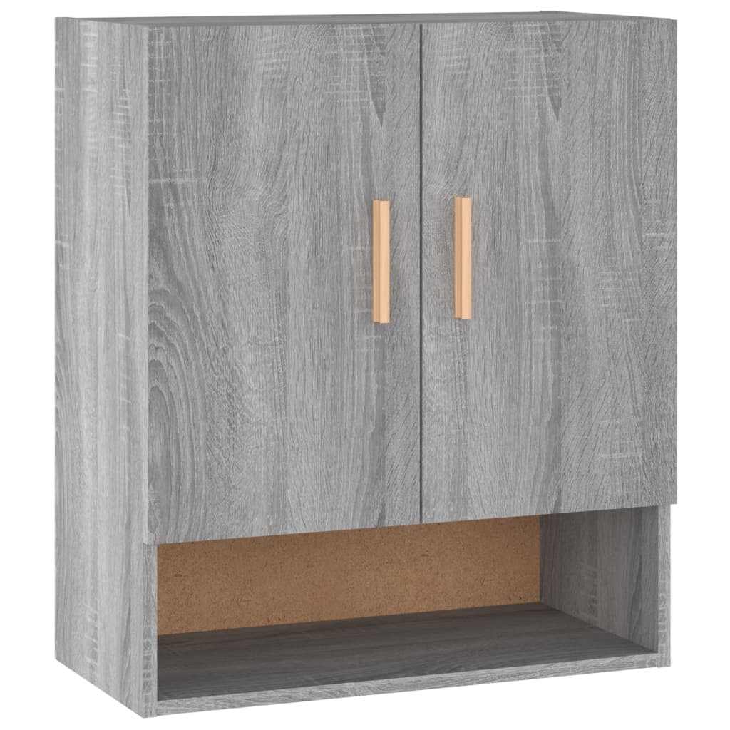 Wall Cabinet Gray Sonoma 60x31x70 cm Wood Material