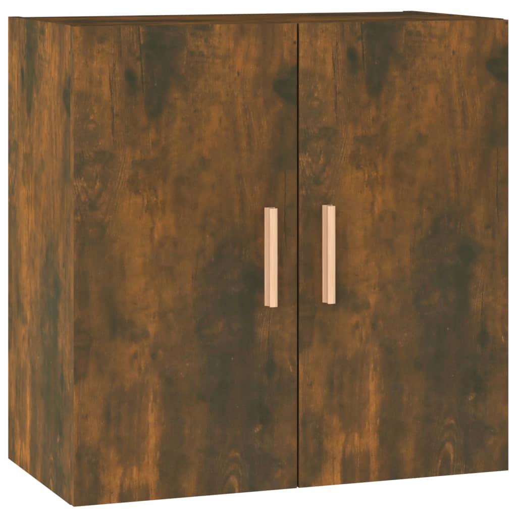 Wall Cabinet Smoked Oak 60x30x60 cm Wood Material