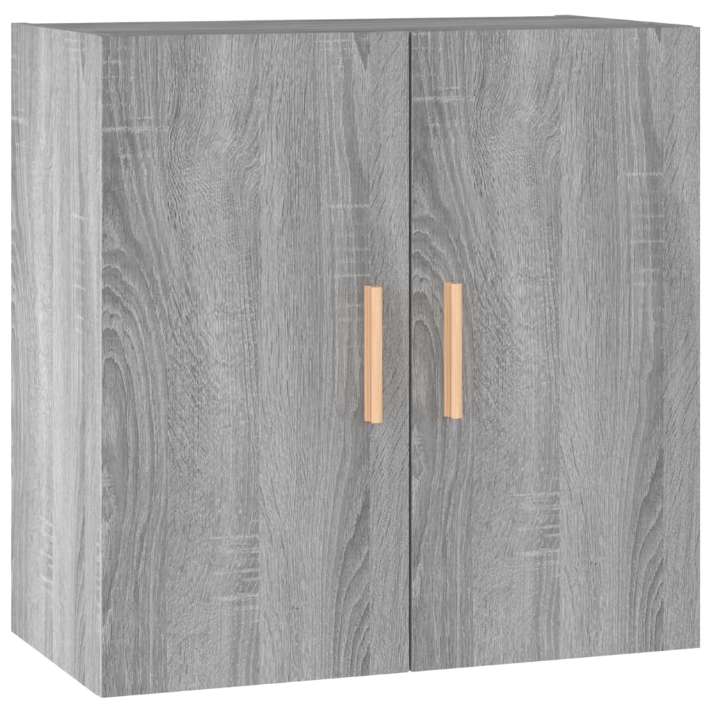 Wall Cabinet Gray Sonoma 60x30x60 cm Wood Material