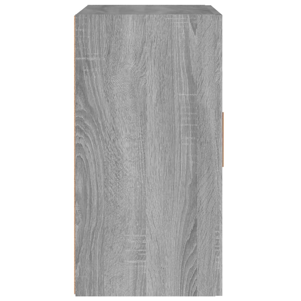 Wall Cabinet Gray Sonoma 60x30x60 cm Wood Material