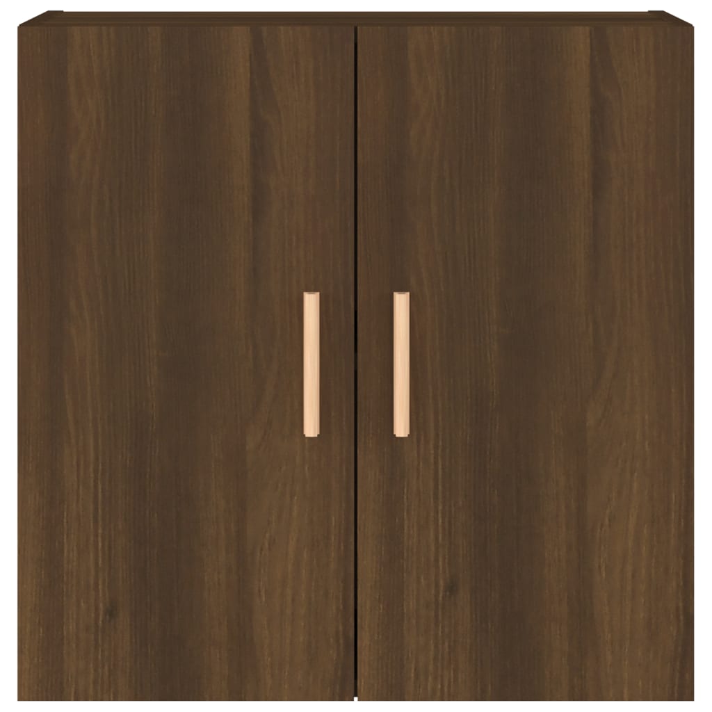 Wall Cabinet Brown Oak Look 60x30x60 cm Wood Material