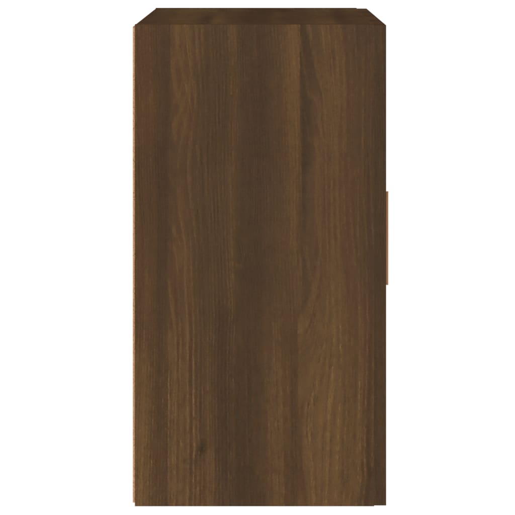 Wall Cabinet Brown Oak Look 60x30x60 cm Wood Material