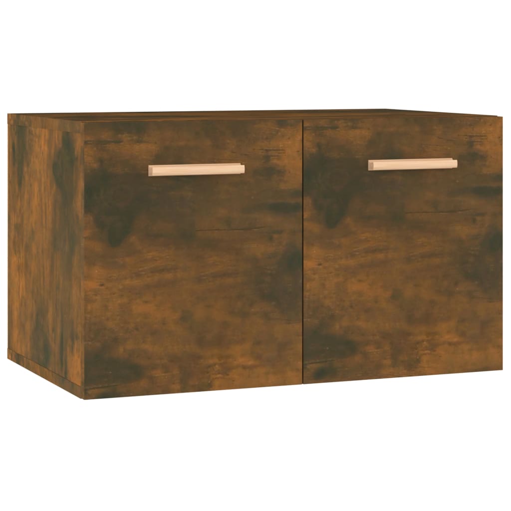 Wall Cabinet Smoked Oak 60x36.5x35 cm Wood Material