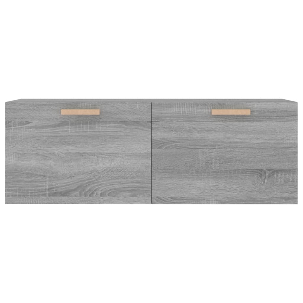 Wall Cabinet Grey Sonoma 100x36.5x35 cm Wood Material